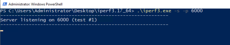 Medir el bandwidth entre dos servidores usando iPerf3 en Windows ...
